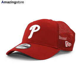 ニューエラ メッシュキャップ 9FORTY フィラデルフィア フィリーズ MLB TRUCKER MESH CAP RED NEW ERA PHILADELPHIA PHILLIES 帽子 メンズ レディース 男女兼用 レッド /RED 24_5_4NE