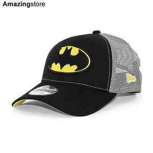 �j���[�G�� ���b�V���L���b�v 9FORTY DC �R�~�b�N�X �o�b�g�}�� TRUCKER MESH CAP BLACK NEW ERA DC COMICS BATMAN �X�q �����Y ���f�B�[�X �j�����p �u���b�N /BLK 25_5RE_0530