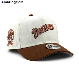 EU 限定モデル ニューエラ キャップ 9FORTY スナップバック サンディエゴ パドレス MLB 25TH ANNIVERSARY GREY BOTTOM A-FRAME SNAPBACK CAP CREAM NEW ERA SAN DIEGO PADRES 帽子 メンズ レディース 男女兼用 クリーム /CREAM EU940AF 25_9RE_25_10RE_1006