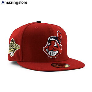 �j���[�G�� �L���b�v 59FIFTY �N���[�u�����h �C���f�B�A���X MLB 1995 WORLD SERIES FITTED CAP RED NEW ERA CLEVELAND INDIANS �X�q �����Y ���f�B�[�X �j�����p ���b�h ���[���h�V���[�Y /RED 24_10
