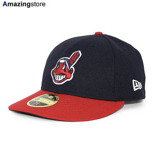 �j���[�G�� �L���b�v 59FIFTY �N���[�u�����h �C���f�B�A���X MLB ON-FIELD AUTHENTIC HOME LP LOW PROFILE FITTED CAP LC NAVY RED NEW ERA CLEVELAND INDIANS �l�C�r�[ ���b�h �X�q �����Y ���f�B�[�X �j�����p /NAVY 26_4RE_0