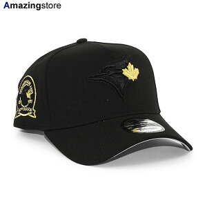 EU限定 ニューエラ キャップ 9FORTY スナップバック トロント ブルージェイズ MLB 40TH SEASON GREY BOTTOM A-FRAME SNAPBACK CAP BLACK NEW ERA TORONTO BLUE JAYS 帽子 メンズ レディース ブラック /BLK EU940AF サイドパ