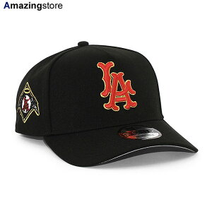 EU限定 ニューエラ キャップ 9FORTY スナップバック ロサンゼルス エンゼルス MLB GREY BOTTOM A-FRAME SNAPBACK CAP BLACK NEW ERA LOS ANGELES ANGELS 帽子 メンズ レディース 男女兼用 EU940AF エーフレーム サイド