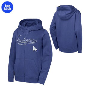 �q���p �i�C�L �C�O��� �W�b�v �A�b�v�t�[�f�B�[ ���T���[���X �h�W���[�X MLB YOUTH FULL ZIP FLEECE HOODIE ROYAL BLUE NIKE LOS ANGELES DODGERS �p�[�J�[ �u���[ �L�b�Y KIDS ���[�X �ߗ� /RYL 25_12