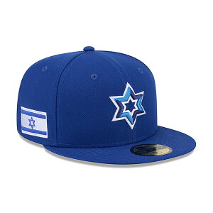 �j���[�G�� �L���b�v 59FIFTY WBC �C�X���G�� 2026 WORLD BASEBALL CLASSIC FITTED CAP ROYAL NEW ERA ISRAEL 5950 ���[���h�V���[�Y�N���V�b�N �싅 �u���[ �X�q �����Y ���f�B�[�X �j�����p 26_2