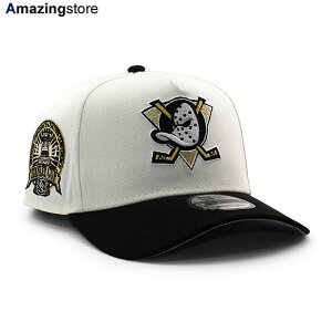 EU���� �j���[�G�� �L���b�v 9FORTY �X�i�b�v�o�b�N �A�i�n�C�� �_�b�N�X NHL 2003 STANLEY CUP GREY BOTTOM A-FRAME SNAPBACK CAP CREAM BLACK NEW ERA ANAHEIM DUCKS �X�q �����Y ���f�B�[�X �T�C�h�p�b�` SIDE PATCH �N���[