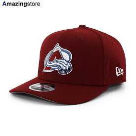 ニューエラ キャップ 9SEVENTY ストレッチ スナップバック コロラド アバランチ NHL STRETCH SNAPBACK CAP WINE NEW ERA COLORADO AVALANCHE アイスホッケー ワインレッド 帽子 メンズ レディース 男女兼用 970SS /BUR 24_6