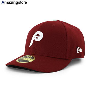�j���[�G�� �L���b�v 59FIFTY �t�B���f���t�B�A �t�B���[�Y MLB ON-FIELD AUTHENTIC ALTERNATE 2 LC LOW-CROWN FITTED CAP LP BURGUNDY NEW ERA PHILADELPHIA PHILLIES �X�q �����Y ���f�B�[�X �j�����p �o�[�K���f�B /BUR 26_1RE_