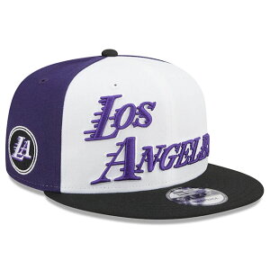 �j���[�G�� 9FIFTY ���T���[���X ���C�J�[�Y�y2022-23 NBA CITY EDITION SNAPBACK CAP/WHITE-BLACK-PURPLE�zNEW ERA LOS ANGELES LAKERS [23_1_ �V�e�B�G�f�B�V���� LA �X�q �u���b�N �z���C�g �p�[�v��]