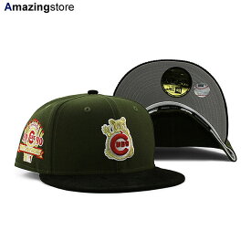 ニューエラ 59FIFTY シカゴ カブス 【MLB CORDUROY 1990 ALL STAR GAME GREY BOTTOM FITTED CAP/OLIVE-BLACK】 NEW ERA CHICAGO CUBS オリーブ ブラック グレー [COLOR BOTTOM 23_2_2NE]