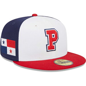 �j���[�G�� �L���b�v 59FIFTY WBC �p�i�} 2023 WORLD BASEBALL CLASSIC FITTED CAP WHITE NAVY RED NEW ERA PANAMA �z���C�g 23_3_2WBC BIG_SIZE