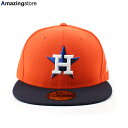 ニューエラ キャップ 59FIFTY ヒューストン アストロズ MLB ON-FIELD AUTHENTIC ALTERNATE FITTED CAP ORANGE NAVY NEW ERA HOUSTON ASTROS 帽子 メジャーリーグ 23_4_ACPERF オルタネイト