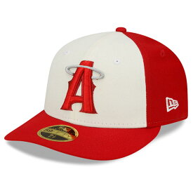 海外取寄 シティコネクト ニューエラ キャップ LP 59FIFTY ロサンゼルス エンゼルス MLB CITY CONNECT FITTED CAP RED BEIGE NEW ERA LOS ANGELES ANGELS 帽子 限定 23_5_ メジャーリーグ
