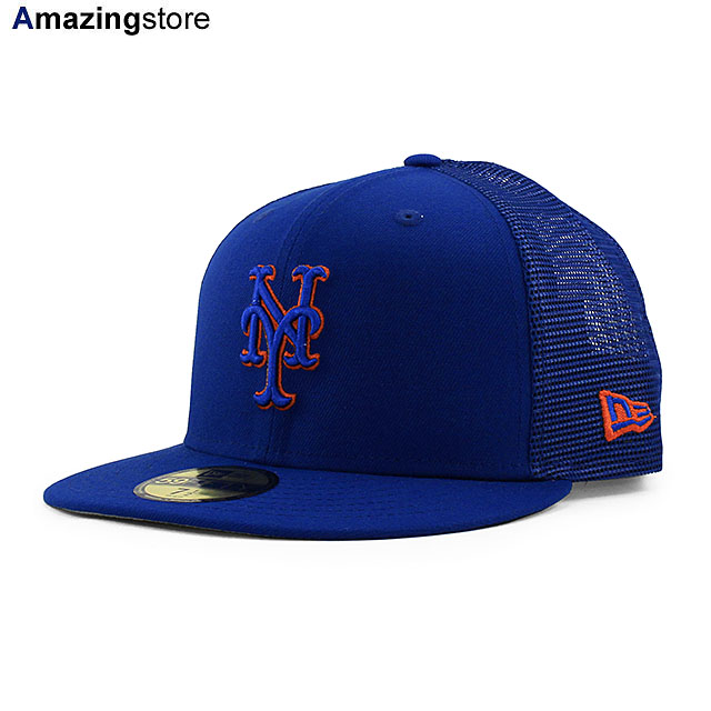 あす楽 ニューエラ キャップ 59FIFTY ニューヨーク メッツ MLB BATTING PRACTICE BP TRUCKER FITTED CAP ROYAL BLUE NEW ERA NEW YORK METS ブルー 帽子 キャップ 練習用 オーセンティック ON-FIELD メッシュキャップ /RYL 23_8RE_0829のサムネイル