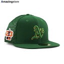 ニューエラキャップ 59FIFTY オークランド アスレチックス 2023 MLB SPRING TRAINING FITTED CAP GREEN NEW ERA OAKLAND ATHLETICS a60299120 グリーン /GRN 帽子 23_8RE_0829