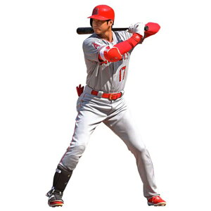 �C�O��� ��J�ĕ� ���T���[���X �G���[���X ���g�僊���[�o���E�H�[���X�e�b�J�[ SHOHEI OHTANI LOS ANGELES ANGELS AT BAT LIFE SIZE REMOVABLE WALL DECAL 23_8