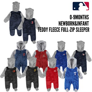 COy0-9zefBt[X tWbvX[vEFA MLB NEWBORN&INFANT TEDDY FLEECE FULL-ZIP SLEEPER 23_8