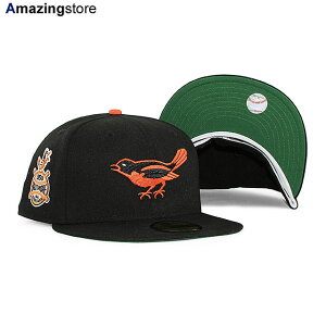 ニューエラ キャップ 59FIFTY ボルチモア オリオールズ MLB 1958 ALL STAR GAME KELLY GREEN BOTTOM FITTED CAP BLACK NEW ERA BALTIMORE ORIOLES 帽子 ブラック グリーン /BLK COLOR_BOTTOM 23_9_3NE