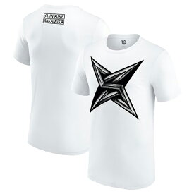 海外取寄 中邑真輔モデル WWE AUTHENTIC Tシャツ SHURIKEN T-SHIRT WHITE 23_9_ SHINSUKE NAKAMURA RAW SMACKDOWN プロレス