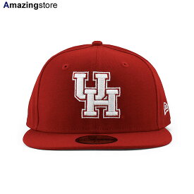 ニューエラ キャップ 59FIFTY ヒューストン クーガーズ NCAA TEAM BASIC FITTED CAP RED NEW ERA HOUSTON COUGARS 帽子 メンズ レディース 男女兼用 レッド /RED 23_10 23_11_2NE