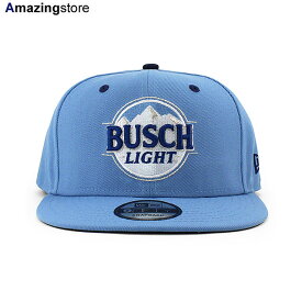 ニューエラ キャップ 9FIFTY スナップバック ナスカー ケヴィン ハーヴィック BUSCH LIGHT SNAPBACK CAP LIGHT BLUE NEW ERA NASCAR KEVIN HARVICK 帽子 メンズ レディース 男女兼用 ライトブルー /BLUE 24_5RE_0502