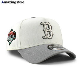 EU限定モデル ニューエラ キャップ 9FORTY ボストン レッドソックス MLB 90TH ANNIVERSARY GREY BOTTOM A-FRAME SNAPBACK CAP CREAM NEW ERA BOSTON RED SOX 帽子 メンズ レディース 男女兼用 クリーム /CREAM EU940AF 24_4RE_0418