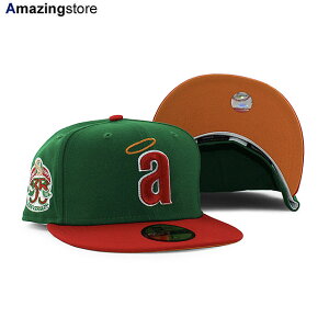 �j���[�G�� �L���b�v 59FIFTY �J���t�H���j�A �G���[���X MLB 35TH ANNIVERSARY MANGO BOTTOM BOTTOM FITTED CAP GREEN RED NEW ERA CALIFORNIA ANGELS �X�q �����Y ���f�B�[�X �j�����p �O���[�� ���b�h /GRN COLOR_BOTTOM 24_2_5
