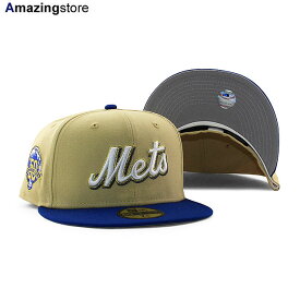 ニューエラ キャップ 59FIFTY ニューヨーク メッツ MLB 50TH ANNIVERSARY GREY BOTTOM FITTED CAP VEGAS GOLD BLUE CHARCOAL NEW ERA NEW YORK METS 帽子 メンズ レディース 男女兼用 ヴェガスゴールド ブルー /GOLD COLOR_BOTTOM 24_2_5NE