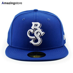 �j���[�G�� �L���b�v 59FIFTY �r���N�V �V���b�J�[�Y MiLB ON-FIELD AUTHENTIC ROAD FITTED CAP BLUE NEW ERA BILOXI SHUCKERS / �X�q �����Y ���f�B�[�X �~���E�H�[�L�[ �u�����[�Y MILWAUKEE BREWERS 25_11