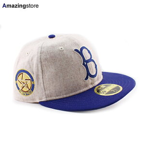 �j���[�G�� �L���b�v RC59FIFTY �u���b�N���� �h�W���[�X MLB RETRO CROWN MELTON WOOL FITTED CAP ROYAL NEW ERA BROOKLYN DODGERS / �X�q �싅�X ���j�Z�b�N�X �`�[���J���[ ���C����