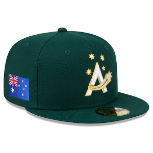 �j���[�G�� �L���b�v 59FIFTY WBC �I�[�X�g�����A 2026 WORLD BASEBALL CLASSIC FITTED CAP GREEN