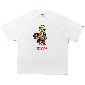 �R�[�f�B ���[�f�X���f�� �C�O��� �A �x�C�V���O �G�C�v WWE BABY MILO RELAXED T�V���c BOXY T-SHIRT WHITE A BATHING APE BAPE WRESTLEMANIA ���b�X���}�j�A ���[ �X�}�b�N�_�E�� RAW SMACKDOWN �v�����X TEE �����Y 