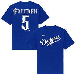�t���f�B �t���[�}�����f�� T�V���c �C�O��� ���T���[���X �h�W���[�X MISTER CARTOON NAME&NUMBER T-SHIRT ROYAL BLUE LOS ANGELES DODGERS FREDDIE FREEMAN �~�X�^�[�J�[�g�D�[��