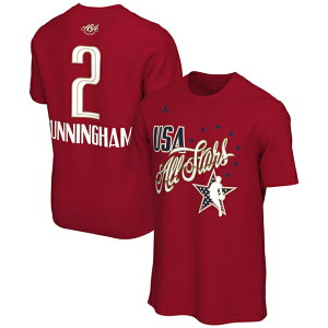 �C�O��� �P�C�h �J�j���O�n�����f�� �W���[�_���u�����h T�V���c 2026 NBA ALL-STAR GAME NAME&NUMBER T-SHIRT RED CADE CUNNINGHAM JORDAN BRAND