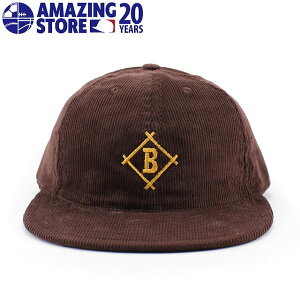 Amazingstore 20th Anniversary Exclusive COOPERSTOWN BALL CAP CORDUROY Logo selected by BLACK ANNY FUJISAWA �N�[�p�[�Y�^�E���{�[���L���b�v �\�t�g�o�C�U�[ �X�g���b�v�o�b�N Made in USA U.S.A AMZ-EX