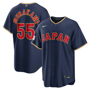 WBC ����@�����f�� �C�O��� �i�C�L ���v���J���j�t�H�[�� ���{��\ 2026 WORLD BASEBALL CLASSIC ROAD STADIUM JERSEY NAVY NIKE SAMURAI JAPAN MUNETAKA MURAKAMI