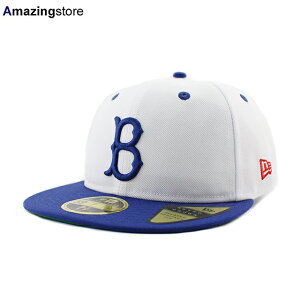 �j���[�G�� �L���b�v RC59FIFTY �u���b�N���� �h�W���[�X MLB DODGERS PACK RETRO CROWN FITTED CAP WHITE-DARK ROYAL BLUE NEW ERA BROOKLYN DODGERS COOPERSTOWN
