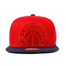 八村塁選手所属チーム ミッチェルアンドネス ワシントン ウィザーズ スナップバック 【CROPPED SATIN SNAPBACK/RED-NAVY】MITCHELL&NESS WASHINGTON WIZARDS [18_6_5NBA18_7_1]