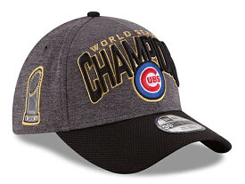NEW ERA CHICAGO CUBS 【2016 MLB WORLD SERIES CHAMPIONS 39THIRTY LOCKER ROOM FLEXFIT/HEATHER GREY-BLK】 ニューエラ シカゴ カブス ストレッチフィット STRETCH FIT ワールドシリーズ GRAY グレー 灰色 BLACK ブラック 黒 [帽子 CAP 17_3_5 17_4_1]
