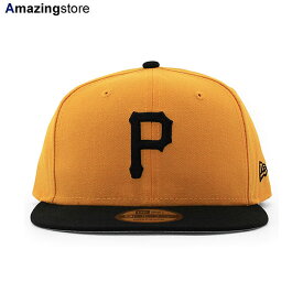 ニューエラ 9FIFTY スナップバック キャップ ピッツバーグ パイレーツ 【MLB 1970-75 COOPERSTOWN REPLICA SNAPBACK CAP/GOLD-BLACK】 NEW ERA PITTSBURGH PIRATES ゴールド ブラック [23_2RE_0217]