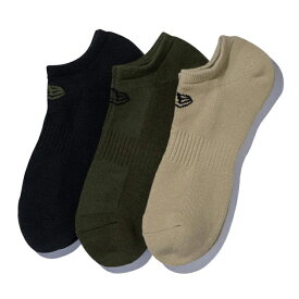 ニューエラ newera new era 靴下 セット ソックス socks 3足 くつ下 くるぶし くるぶしソックス ブラック 23 25 23-25 おしゃれ シンプル メンズ オリーブ カーキ for3000 SOCKS SHORT 3PAIRS/MILITARY MULTI 24_2RE_24_3RE_0305