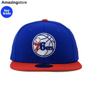 qp j[G Lbv 9FIFTY XibvobN tBftBA ZueBVNT[Y NBA YOUTH NBA BASIC SNAPBACK CAP ROYAL BLUE RED NEW ERA PHILADELPHIA 76ERS Xq LbY KIDS [X u[ bh /RYL 