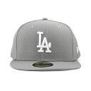 ニューエラ キャップ 59FIFTY ロサンゼルス ドジャース MLB TEAM BASIC FITTED CAP GREY NEW ERA LOS ANGELES DODGERS 帽子 メンズ レディース 男女兼用 グレー /GREY BIG_SIZE 24_2RE_2_20