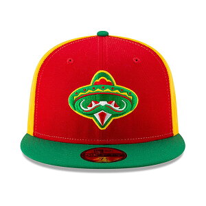 �j���[�G�� 59FIFTY �A�[�J���\�[ �g���x���[�Y �yMILB COPA DE LA DIVERSION FITTED CAP/RED-GOLD-GREEN�z NEW ERA ARKANSAS TRAVELERS �}���i�[�Y MARINERS [BIG_SIZE 21_9_5MILB]