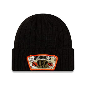 ニューエラ ニット ビーニー シンシナティ ベンガルズ 【NFL 2021 SALUTE-TO-SERVICE KNIT BEANIE/BLACK】 NEW ERA CINCINNATI BENGALS ブラック [/BLK 21_10_4NE]