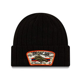 ニューエラ ニット ビーニー デンバー ブロンコス 【NFL 2021 SALUTE-TO-SERVICE KNIT BEANIE/BLACK】 NEW ERA DENVER BRONCOS ブラック [/BLK 21_10_4NE]