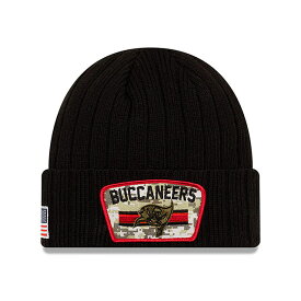 ニューエラ ニット ビーニー タンパベイ バッカニアーズ 【NFL 2021 SALUTE-TO-SERVICE KNIT BEANIE/BLACK】 NEW ERA TAMPA BAY BUCCANEERS ブラック [/BLK 21_10_4NE]