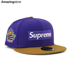 【あす楽】SUPREME ニューエラ 59FIFTY 【2-TONE BOX LOGO FITTED CAP/PURPLE】 シュプリーム NEW ERA パープル [/PUR COLOR_BOTTOM 22_7RE_0714]