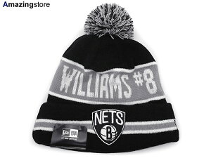 NEW ERA BROOKLYN NETS yTHE-COACH WILLIAMS #8 KNIT BEANIE/BLKz j[G ubN lbc jbgX r[j[ [NBABEANIE]