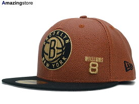 NEW ERA BROOKLYN NETS 【DERON WILLIAMS BASKET-BALLIN/BRN-BLK-GOLD】 ニューエラ ブルックリン ネッツ 59FIFTY [ 帽子 ヘッドギア new era cap ニューエラキャップ new eraキャップ neweraキャップ 大きい サイズ メンズ レディース AIR JORDAN LA JAY-Z NY BK ]